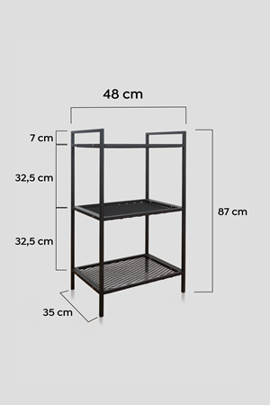 Dekoratif Metal Banyo Rafı Havluluk Sabunluk Çok Amaçlı Dolap Banyo Organizer